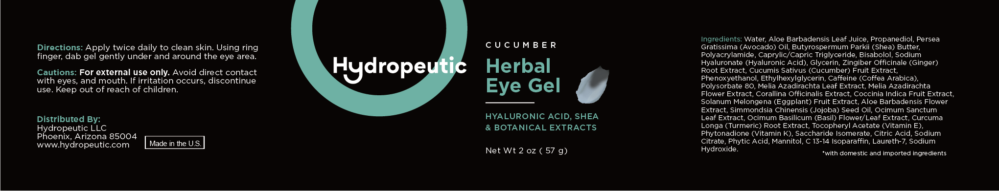 Cucumber Herbal Eye Gel